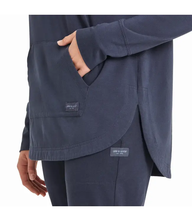 Life Is Good Womens Crusher Flex H Groovy Hello Sun Ink Blue