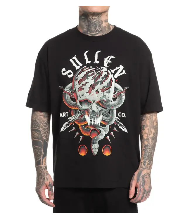 Sullen ROCKA BADGE SHORT SLEEVE TEE JET BLACK