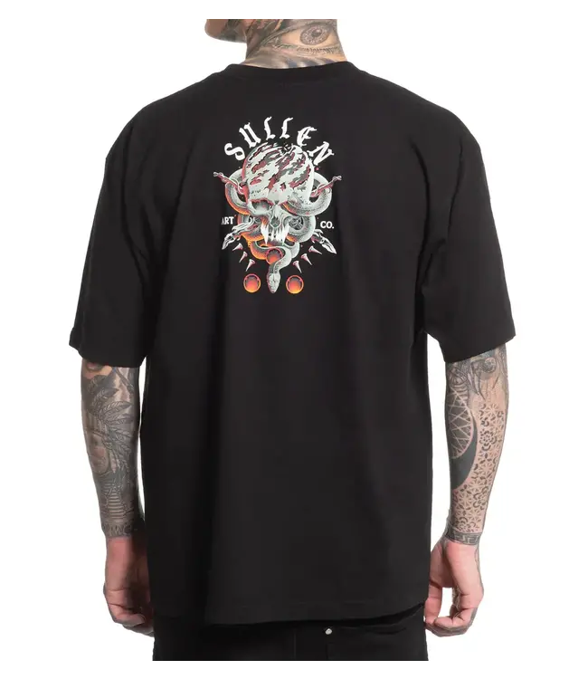 Sullen ROCKA BADGE SHORT SLEEVE TEE JET BLACK