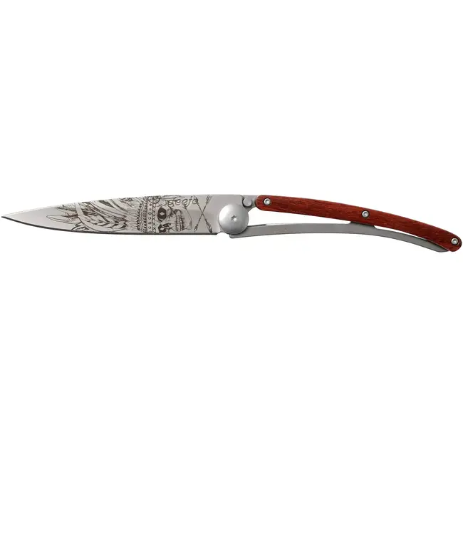 Deejo 37g Coral Wood Indian Skull