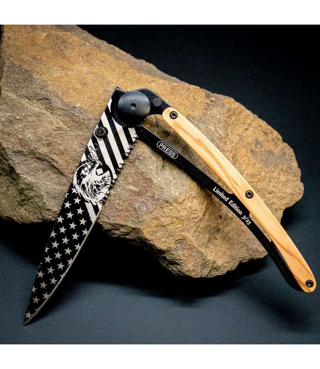 Deejo 37g Blue Aluminum American Bald Eagle