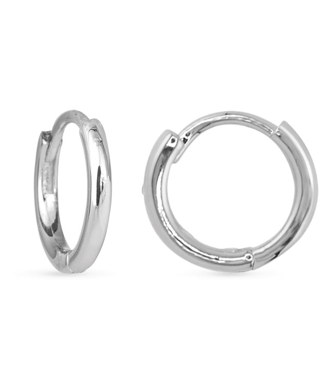 Amanda Blu Add A Charm Hoop Earring - Silver
