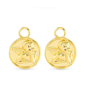 Amanda Blu Angel Pendant Earring Charms - Gold