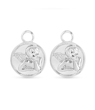 Amanda Blu Angel Pendant Earring Charms - Silver