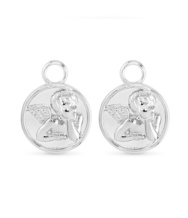 Amanda Blu Angel Pendant Earring Charms - Silver