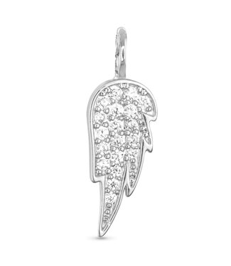 Amanda Blu CZ Angel Wing Charm - Silver
