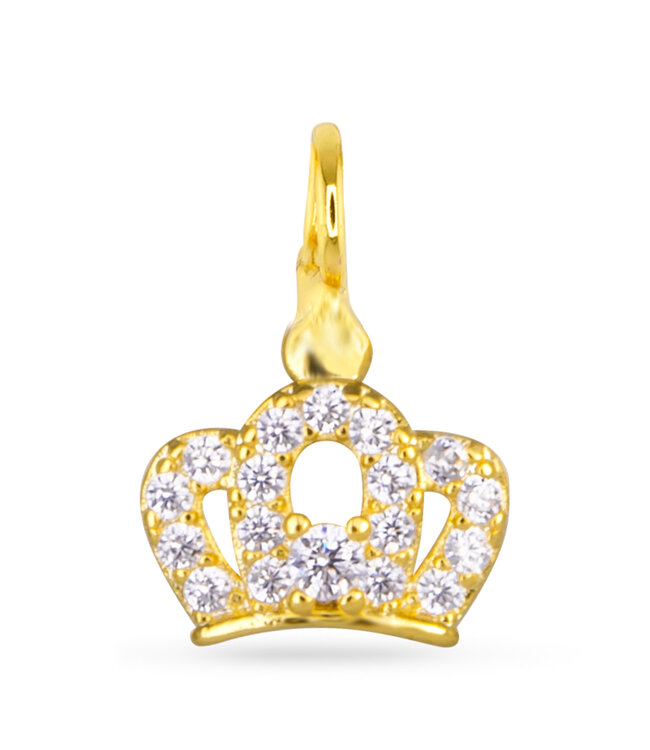 Amanda Blu CZ Crown Charm - Gold