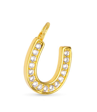 Amanda Blu CZ Horseshoe Charm - Gold