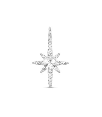 Amanda Blu CZ North Star Charm - Silver
