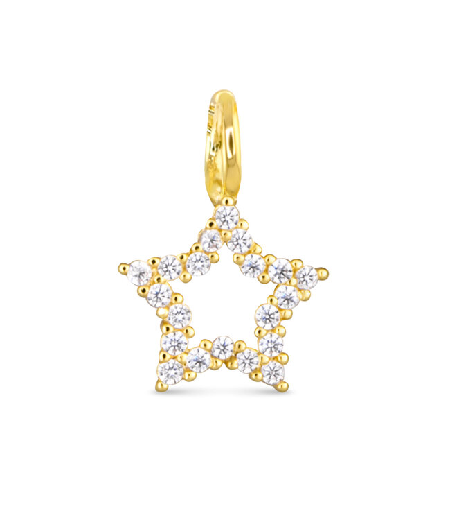 Amanda Blu CZ Star Charm - Gold