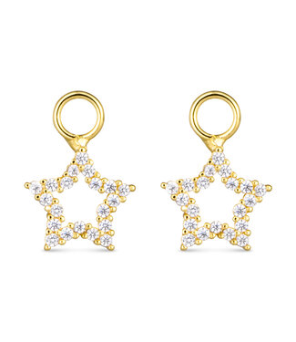Amanda Blu CZ Star Earring Charm - Gold