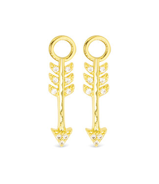 Amanda Blu Gold Arrow Earring Charm