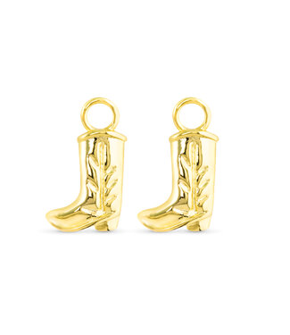 Amanda Blu Gold Cowboy Boot Earring Charm