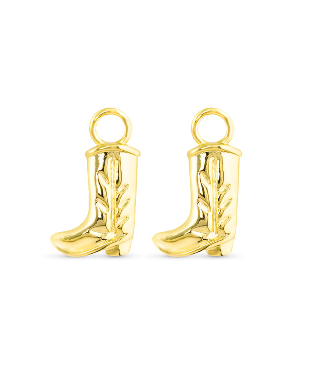 Amanda Blu Gold Cowboy Boot Earring Charm