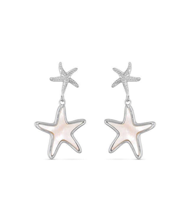 Amanda Blu Silver MOP Starfish Drop Earrings