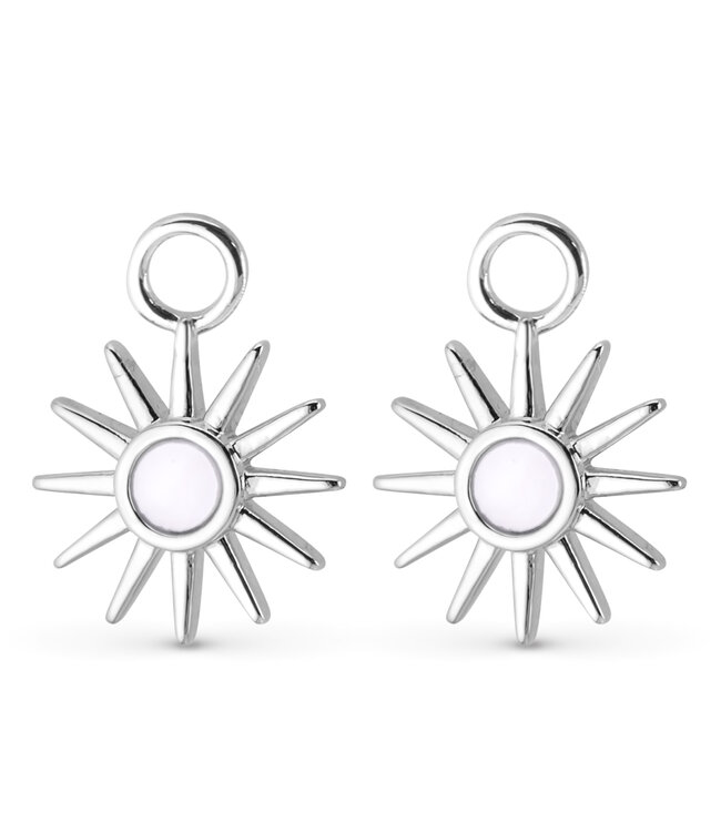 Amanda Blu Silver MOP Sun Earring Charms