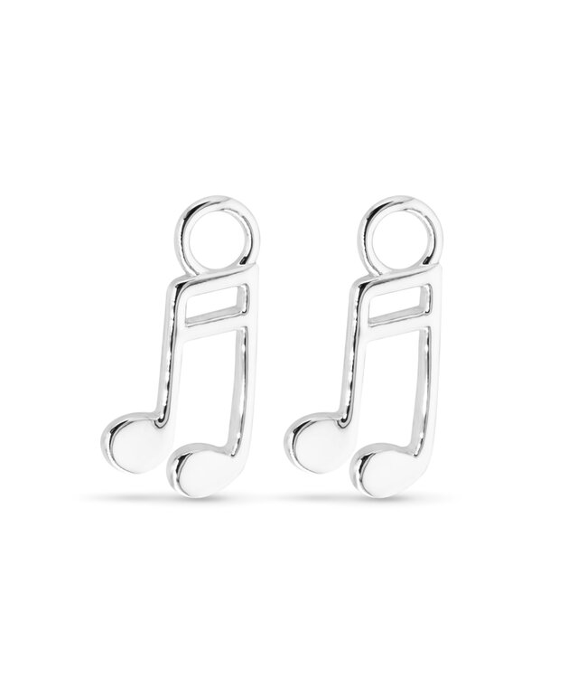 Amanda Blu Silver Music Note Earring Charms