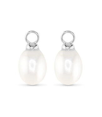 Amanda Blu Silver Pearl Drop Earring Charm