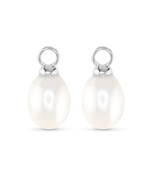 Amanda Blu Silver Pearl Drop Earring Charm