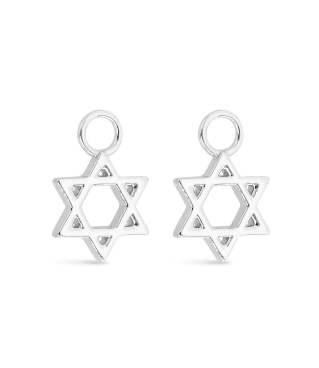 Amanda Blu Silver Star of David Earring Charm