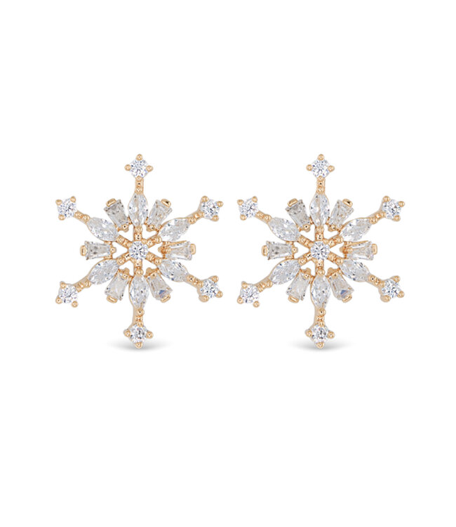 Amanda Blu Snoflake Stud Earrings