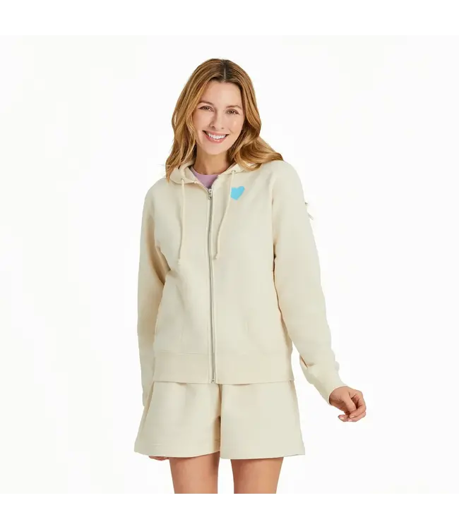 Life Is Good Womens Good Vibes Fle Clean Heart Grid Pty White