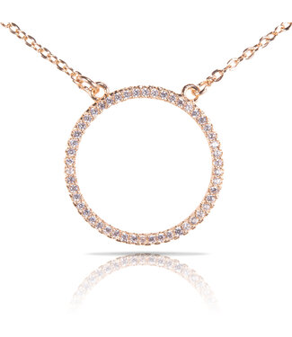 Amanda Blu Ice Blu Circle Necklace Gold