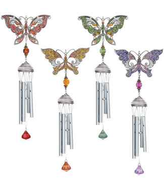 Carson PEWTERWORK GLITTER BUTTERFLY