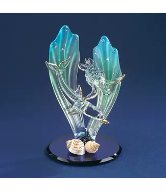 Glass Baron Dolphin And Turtle