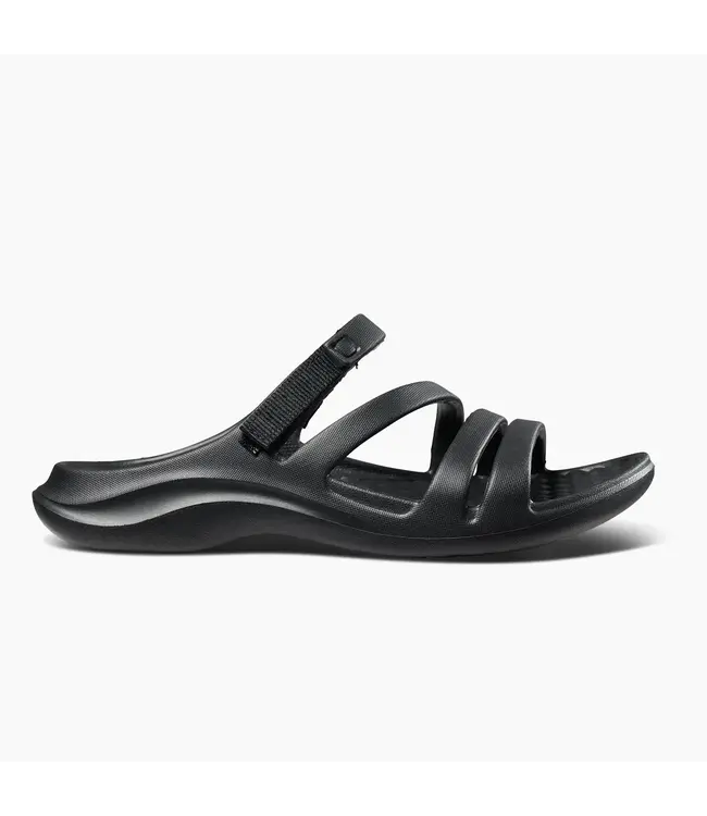 Joybees LLC Womens Lakeshore Sandal Solid Black-Black