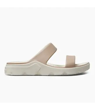 Joybees LLC Womens Riviera Sandal Color Block Soft Sand-Bone