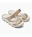 Joybees LLC Womens Riviera Sandal Color Block Soft Sand-Bone