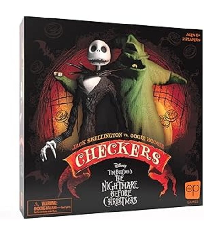 USA Opoly Inc CHECKERS TIM BURTONS NIGHTMARE BEFORE CHRISTMAS