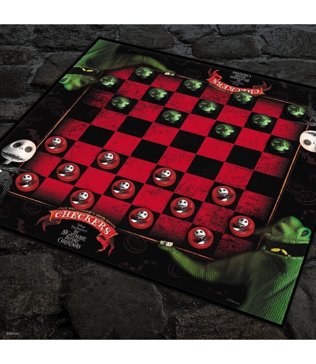 USA Opoly Inc CHECKERS TIM BURTONS NIGHTMARE BEFORE CHRISTMAS