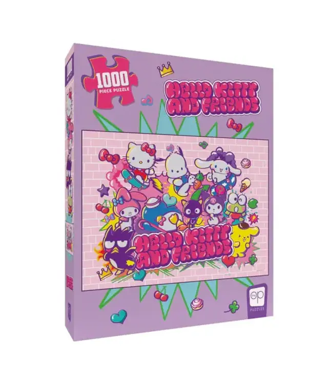 USA Opoly Inc PUZZLE HELLO KITTY AND FRIENDS TOKYO SKATE 1000pc