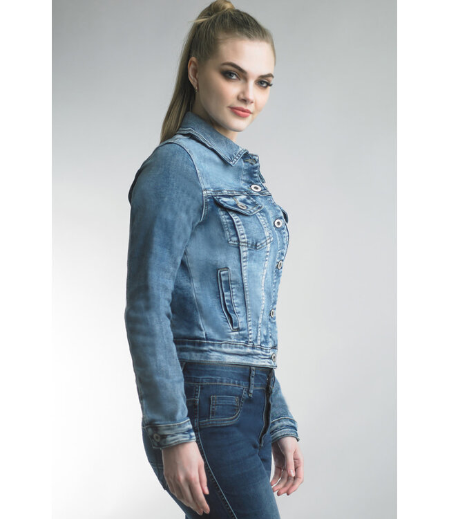 Tempo Paris Tree Of Life Denim Jacket Asst