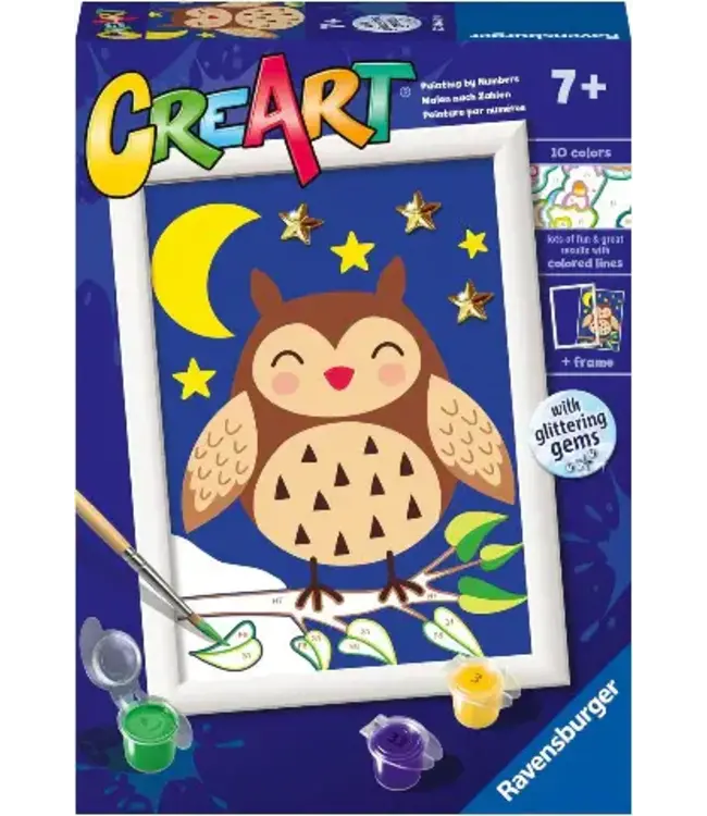 Ravensburger CreArt-Cute Owl Paint By Number