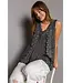 Pol Clothing Round Neck Long Sleeve Star Weave