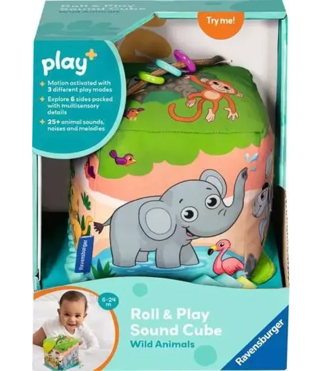 Ravensburger Roll And Play Sound Cube Wild Animals