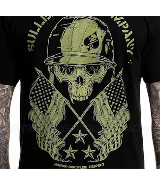 Sullen GI Badge Short Sleeve Tee Jet Black