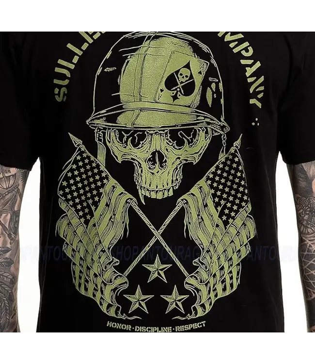 Sullen GI Badge Short Sleeve Tee Jet Black