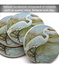 Highland Home Coastal Egret 4 PK Sandstone Coaster Sets