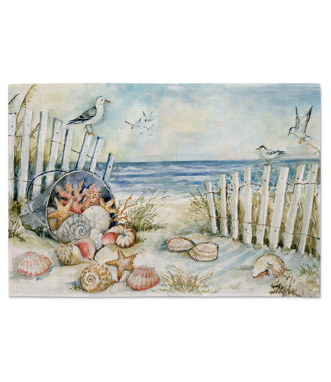Highland Home Coastal Sanctuary Fabric Placemat