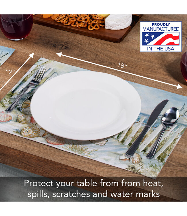 Highland Home Coastal Sanctuary Fabric Placemat