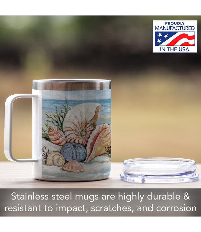 Highland Home Coastal Shore Stainless Steel Tazza Tumbler