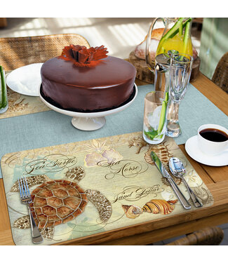 Highland Home Coastal Waterways Easycare Reversible Placemat