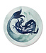 Highland Home Mermaid Scales 4 PK Single Image Coaster Set-Round