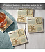 Highland Home Shell Collage 4 Pack Single Image Coaster SQ