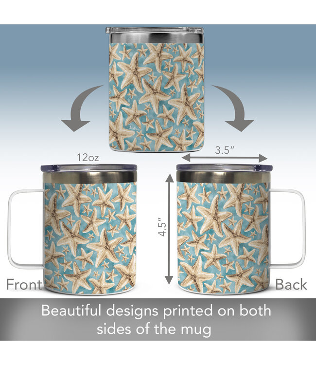 Highland Home Starfish Galore Stainless Steel Tazza
