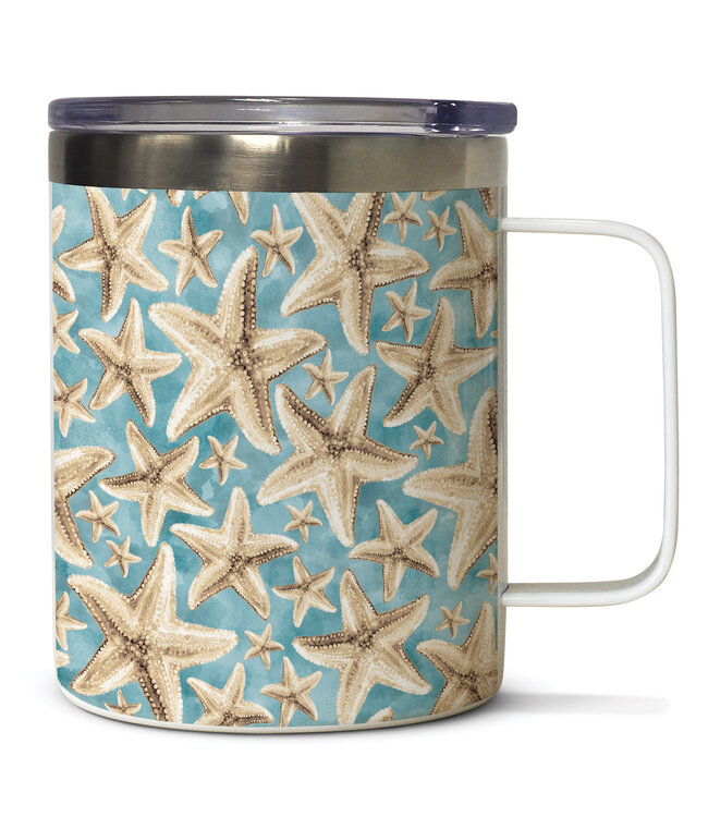 Highland Home Starfish Galore Stainless Steel Tazza